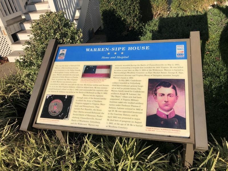 Warren-Sipe House Marker (updated) image. Click for full size.