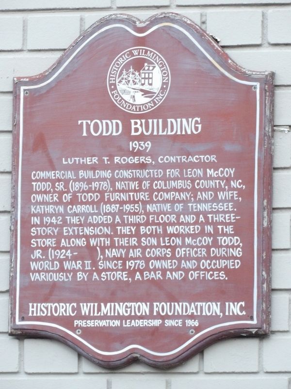 Todd Building Marker image. Click for full size.