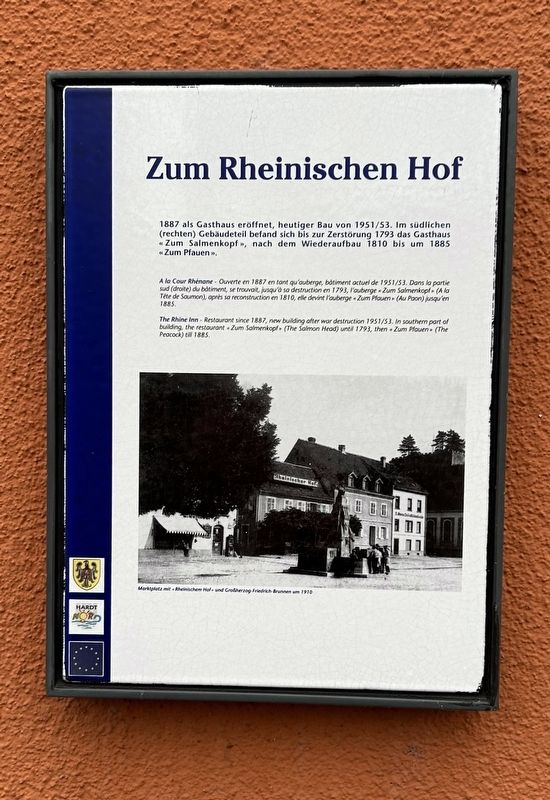 Zum Rheinischen Hof Marker image. Click for full size.