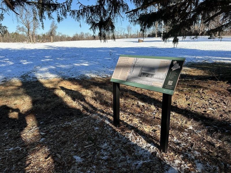 The Stony Brook Quakers and the Battle of Princeton Marker - wide view image. Click for full size.