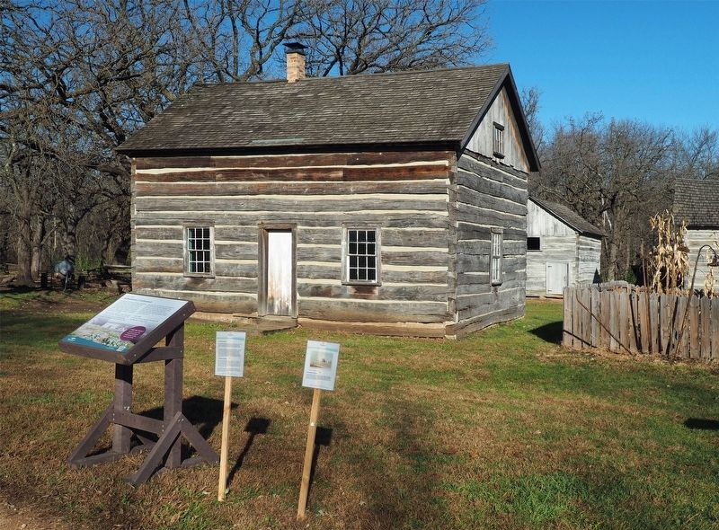 Subsistence Existence marker and the 1857 Farm at The Landing. Click for full size. Subsistence Existence marker and the 1857 Farm at The Landing image. Click for full size.