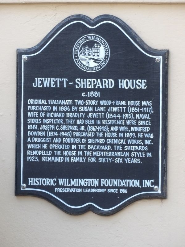 Jewett-Shepard House Marker. Click for full size. Jewett-Shepard House Marker image. Click for full size.