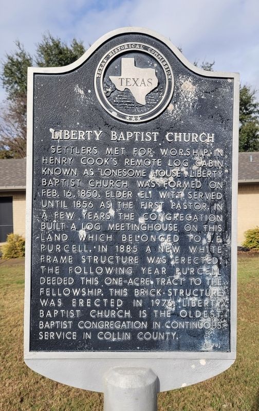 Liberty Baptist Church Marker image. Click for full size.