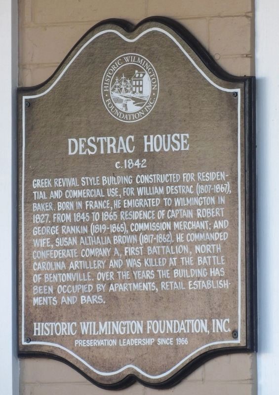 DeStrac House Marker. Click for full size. DeStrac House Marker image. Click for full size.