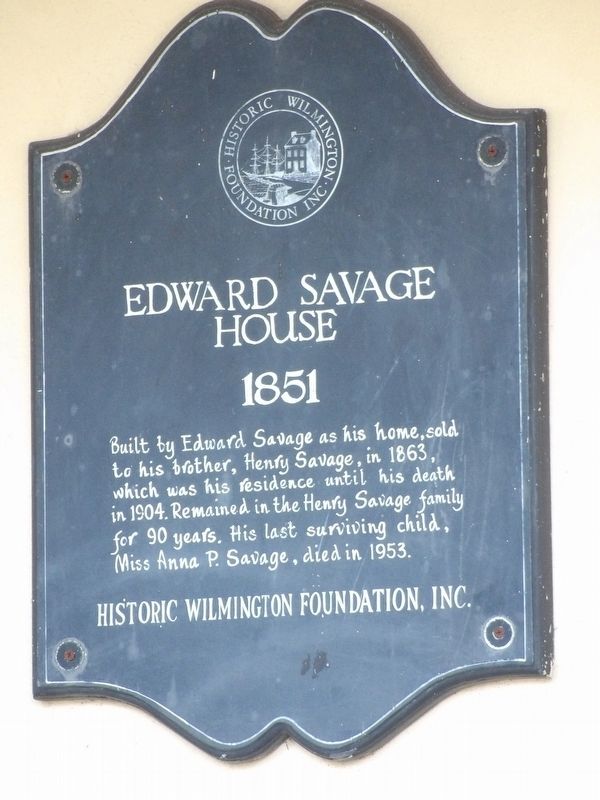 Edward Savage House Marker image. Click for full size.