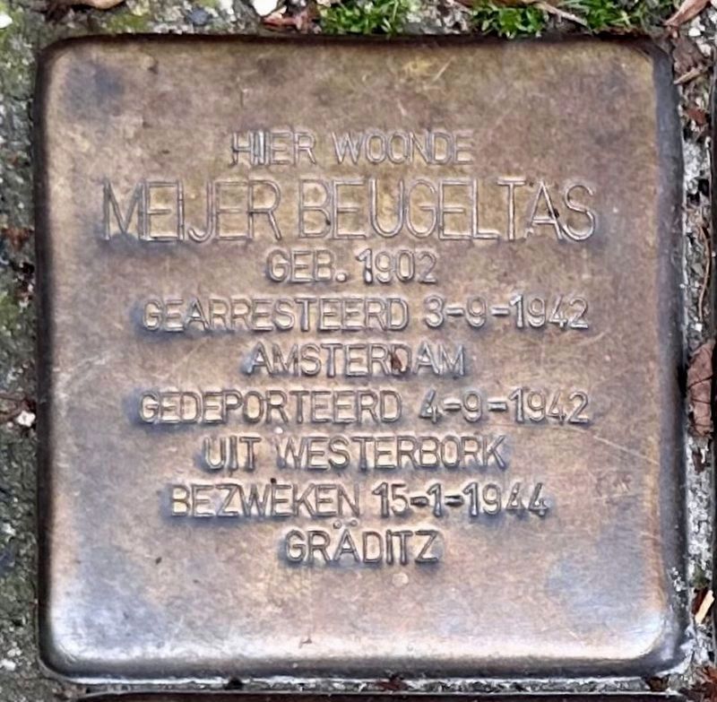 Meijer Beugeltas stolperstein image. Click for full size.