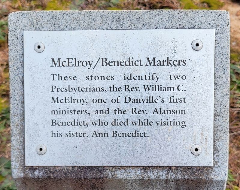 McElroy/Benedict Markers Marker. Click for full size. McElroy/Benedict Markers Marker image. Click for full size.