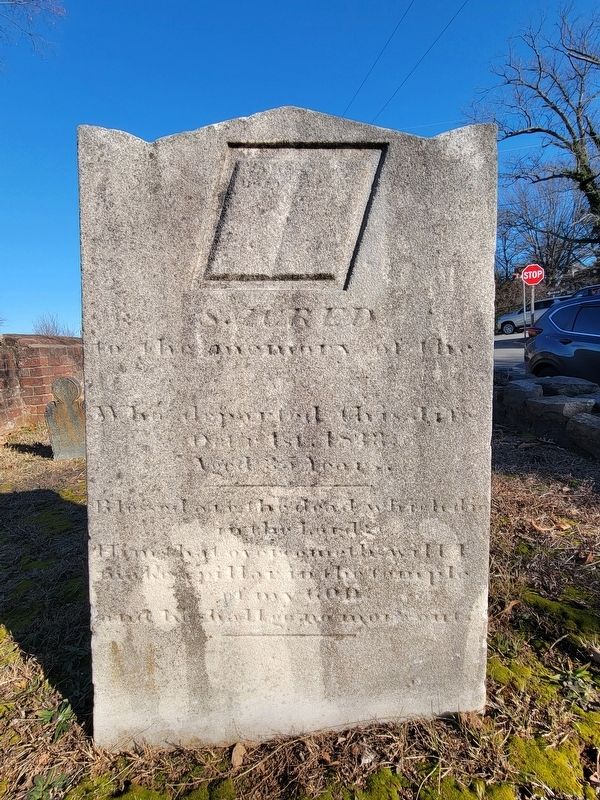 Rev. Alanson Benedict Headstone. Click for full size. Rev. Alanson Benedict Headstone image. Click for full size.