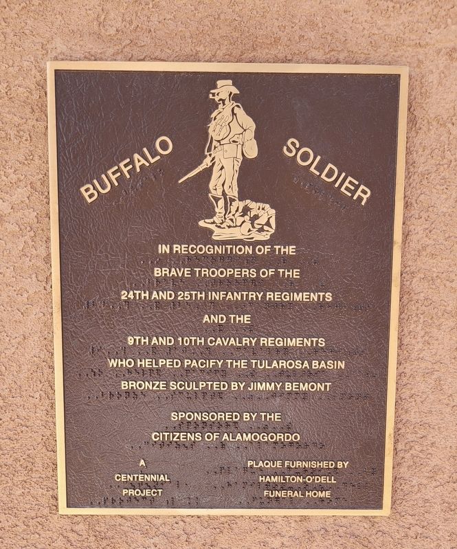 Buffalo Soldier Marker. Click for full size. Buffalo Soldier Marker image. Click for full size.