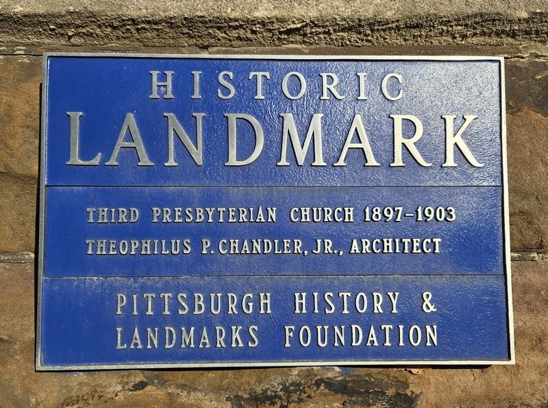 Third Presbyterian Church Marker image. Click for full size.