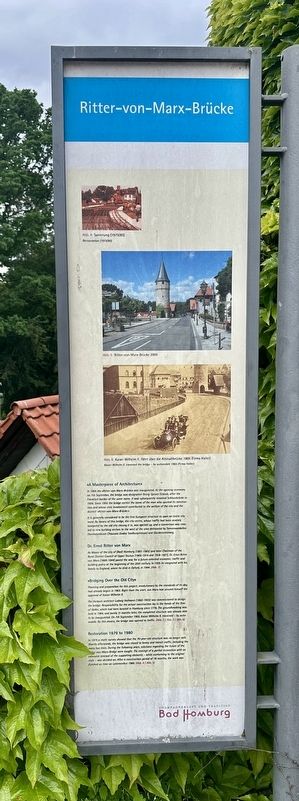 Ritter von Marx Bridge / Ritter-von-Marx-Br�cke English panel image. Click for full size.