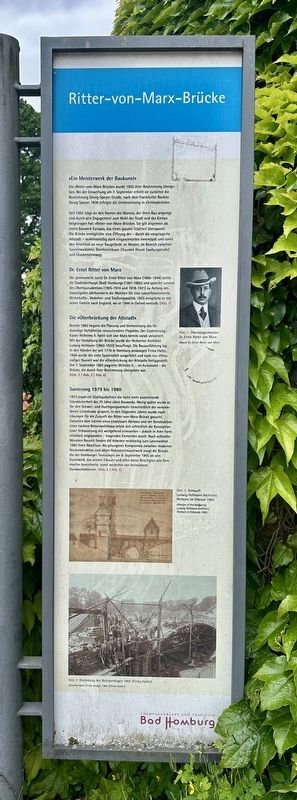 Ritter von Marx Bridge / Ritter-von-Marx-Br�cke German panel image. Click for full size.