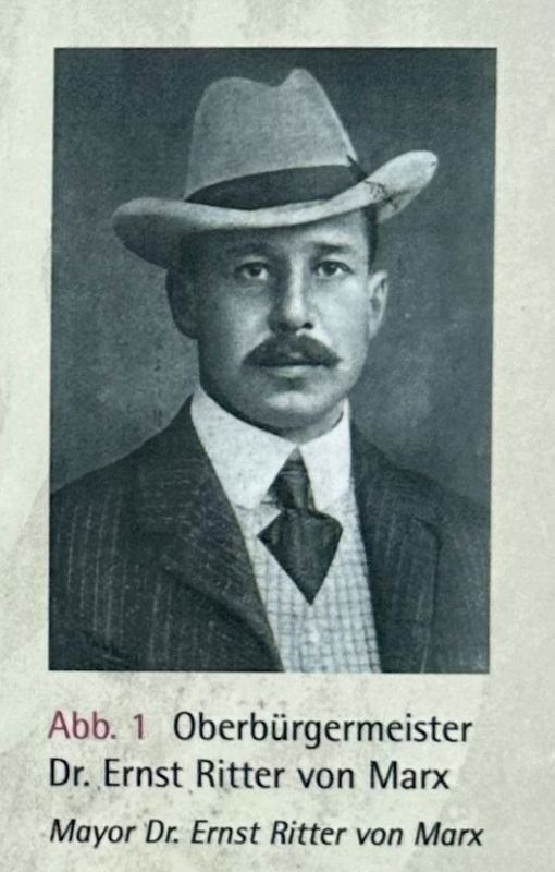 Mayor Dr. Ernst Ritter von Marx image. Click for full size.