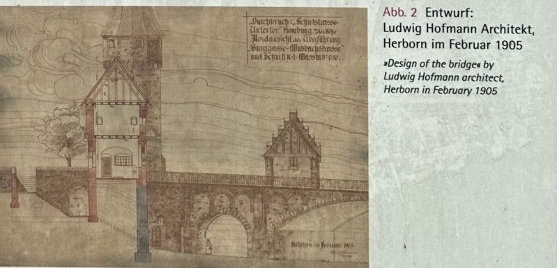 Marker detail: Design of Bridge image. Click for full size.