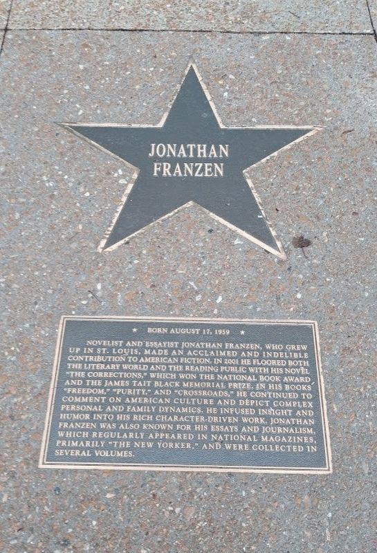 Jonathan Franzen Marker. Click for full size. Jonathan Franzen Marker image. Click for full size.
