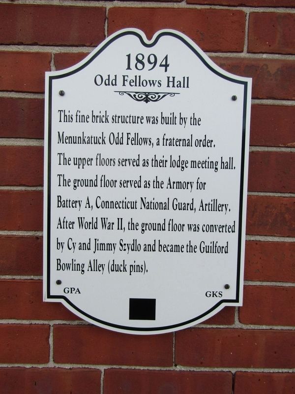 Odd Fellows Hall Marker image. Click for full size.