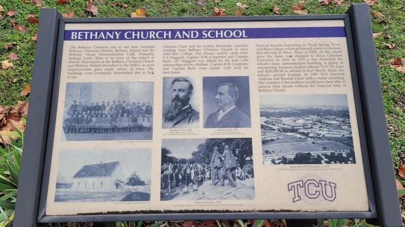 Bethany Church and School Marker. Click for full size. Bethany Church and School Marker image. Click for full size.
