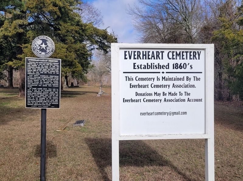 Everheart-Canaan Cemetery Marker image. Click for full size.