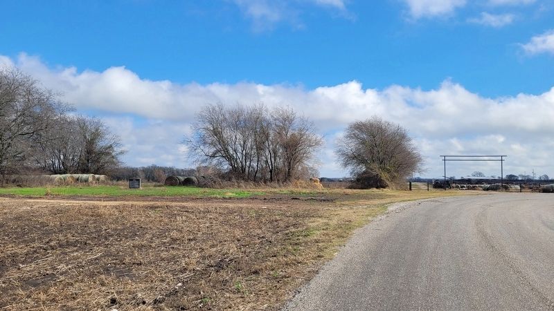The view of the A.M. Bryant Homeplace and Marker from the street image. Click for full size.