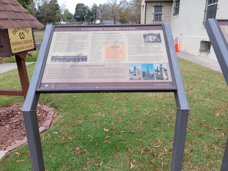 A National Cemetery System Marker. Click for full size. A National Cemetery System Marker image. Click for full size.