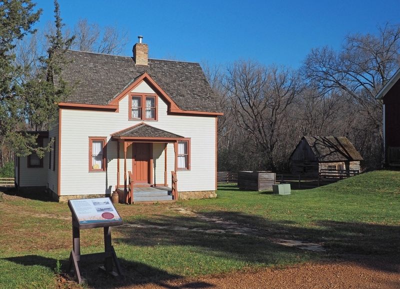 Growing Profits Marker and the 1889 Farm at The Landing. Click for full size. Growing Profits Marker and the 1889 Farm at The Landing image. Click for full size.