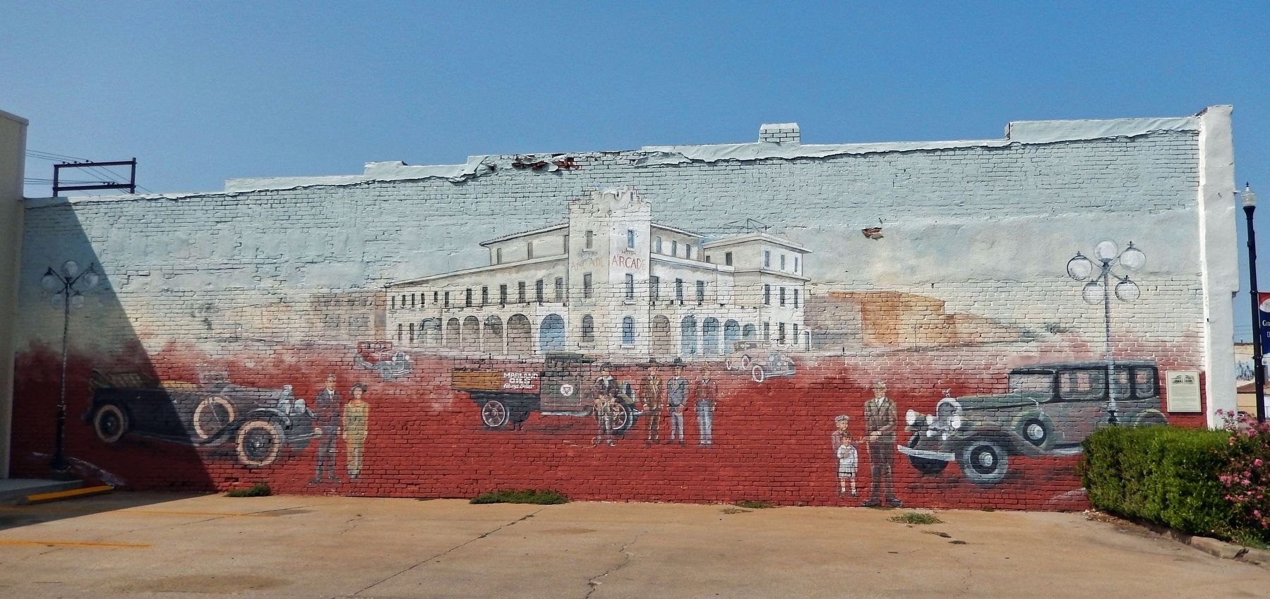 Arcade Hotel Mural & Marker image. Click for full size.