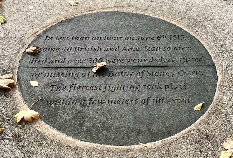 The Battle of Stoney Creek Marker image. Click for full size.