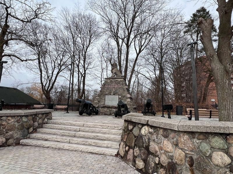 The Battle of Stoney Creek memorial image. Click for full size.