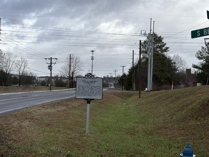 The Scarboro Community marker. Click for full size. The Scarboro Community marker image. Click for full size.