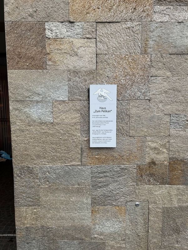 Haus �Zum Pelican� / The Pelican Marker image. Click for full size.