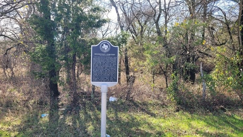 Biggerstaff Cemetery Marker. Click for full size. Biggerstaff Cemetery Marker image. Click for full size.