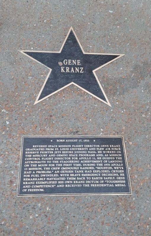 Gene Kranz Marker image. Click for full size.