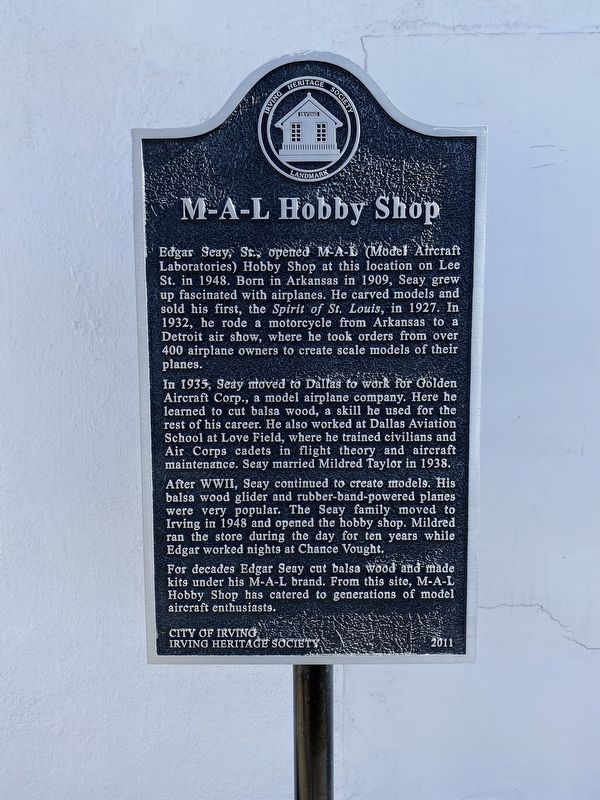 M-A-L Hobby Shop Marker image. Click for full size.