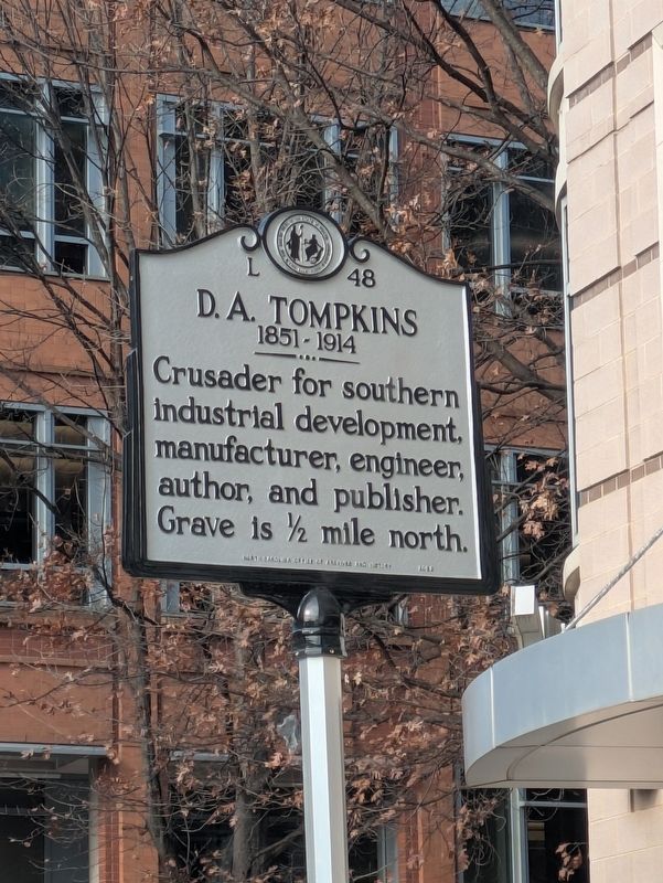 D.A. Tompkins Marker image. Click for full size.