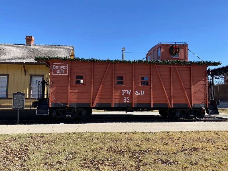 Fort Worth & Denver Caboose No. 93 Marker. Click for full size. Fort Worth & Denver Caboose No. 93 Marker image. Click for full size.