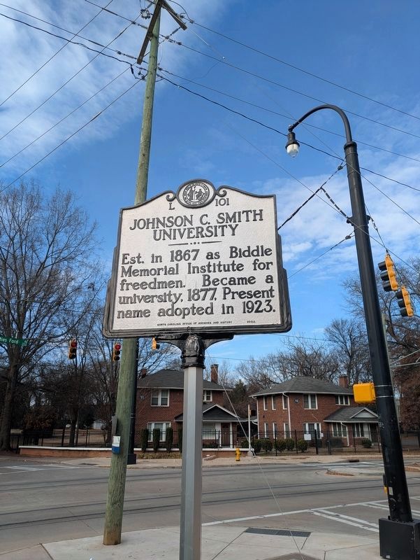 Johnson C. Smith University Marker image. Click for full size.