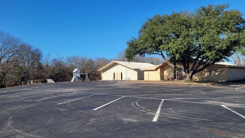 The view of the Antioch Baptist Church and Marker from the parking lot. Click for full size. The view of the Antioch Baptist Church and Marker from the parking lot image. Click for full size.