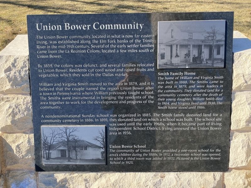 Union Bower Community Marker. Click for full size. Union Bower Community Marker image. Click for full size.