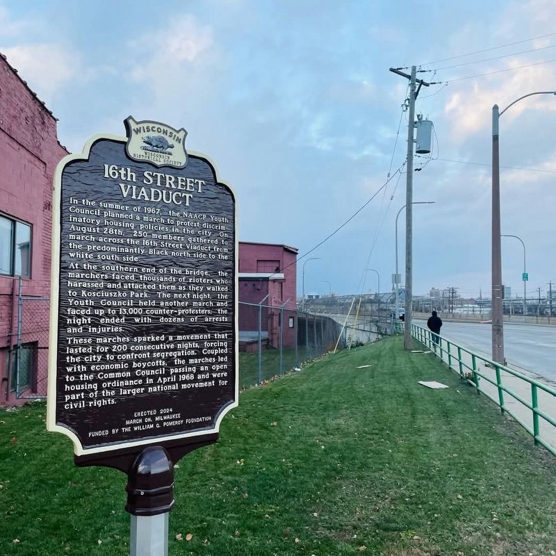 16th Street Viaduct Marker. Click for full size. 16th Street Viaduct Marker image. Click for full size.