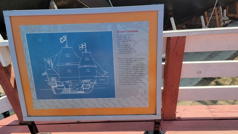 Susan Constant Marker. Click for full size. Susan Constant Marker image. Click for full size.