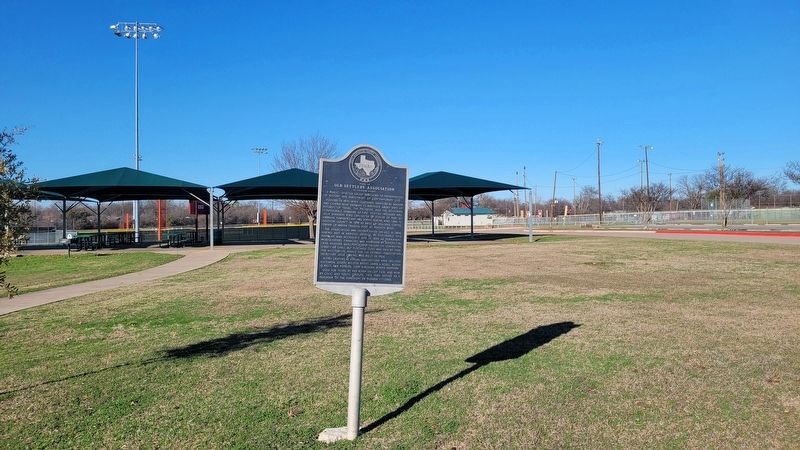 Park of Old Settlers Association of Grayson County Marker. Click for full size. Park of Old Settlers Association of Grayson County Marker image. Click for full size.