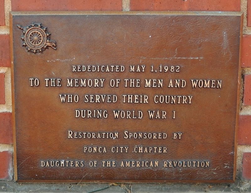Ponca City World War Memorial 1982 Rededication image. Click for full size.