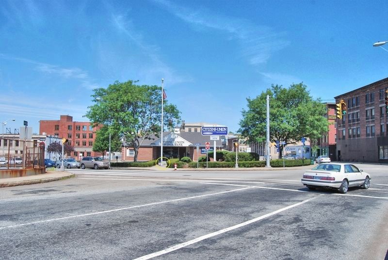 Site of Troy Manufacturing Co. Marker. Click for full size. Site of Troy Manufacturing Co. Marker image. Click for full size.