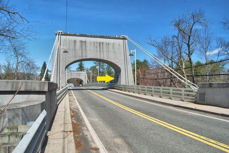 Location of Marker on the Chain Bridge. Click for full size. Location of Marker on the Chain Bridge image. Click for full size.