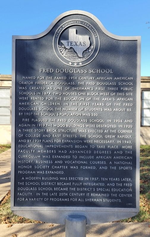 Fred Douglass School Marker image. Click for full size.