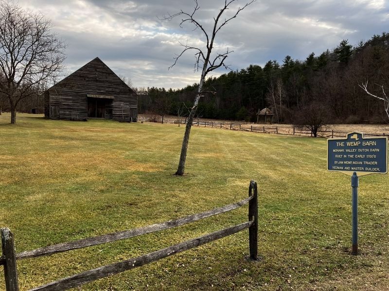 The Wemp Barn and Marker. Click for full size. The Wemp Barn and Marker image. Click for full size.