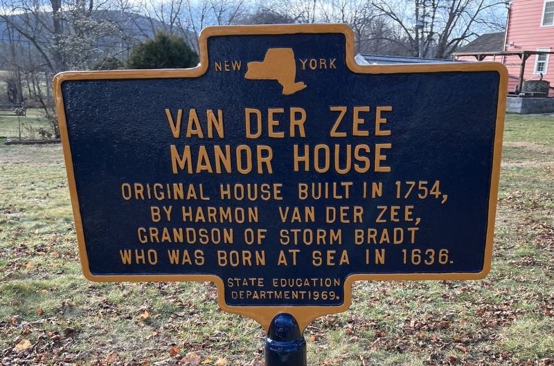 Van Der Zee Manor House Marker image. Click for full size.