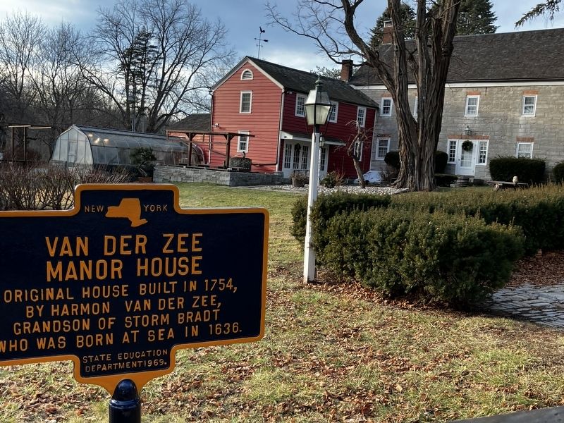Van Der Zee Manor House Marker image. Click for full size.