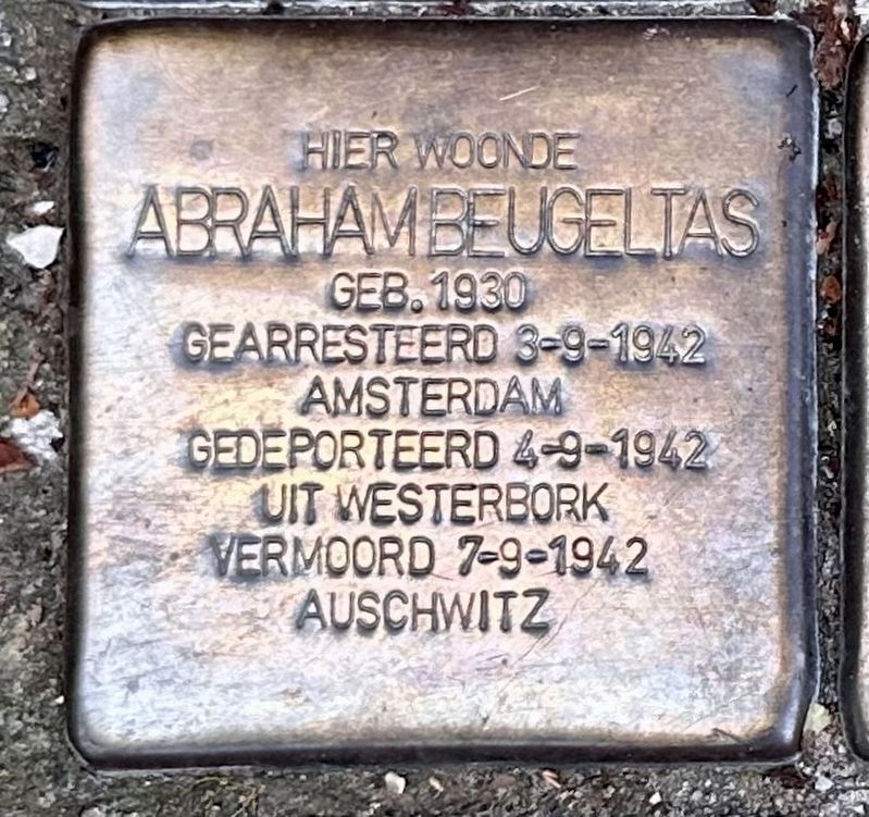 Abraham Beugeltas stolperstein image. Click for full size.