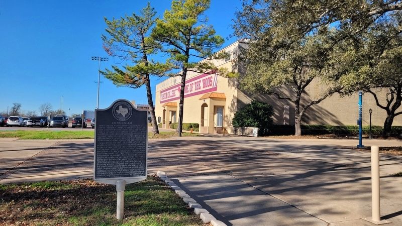 Austin College Marker. Click for full size. Austin College Marker image. Click for full size.